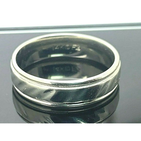 Estate Other - Wedding Band 14k Unisex Ring Solid Textured 10